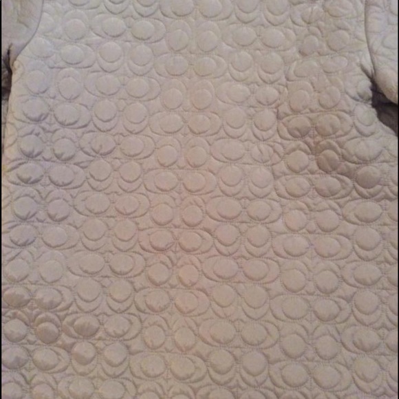 Coach tan signature quilted turn lock jacket coat Large - Picture 3 of 4